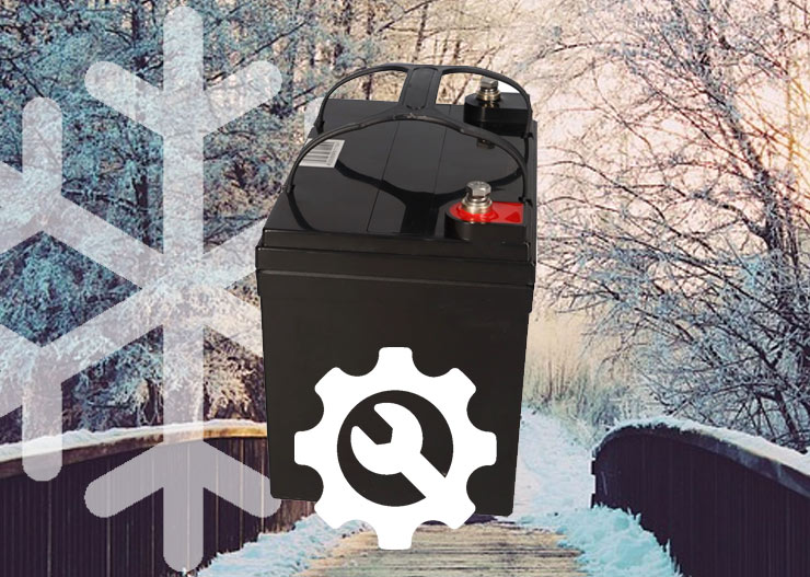 Příručka pro údržbu baterií elektrických invalidních vozíků a skútrů v zimě